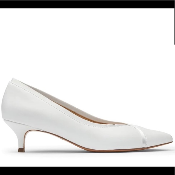 Vionic kitten heel Sylvie pump in white NWT - Picture 4 of 14